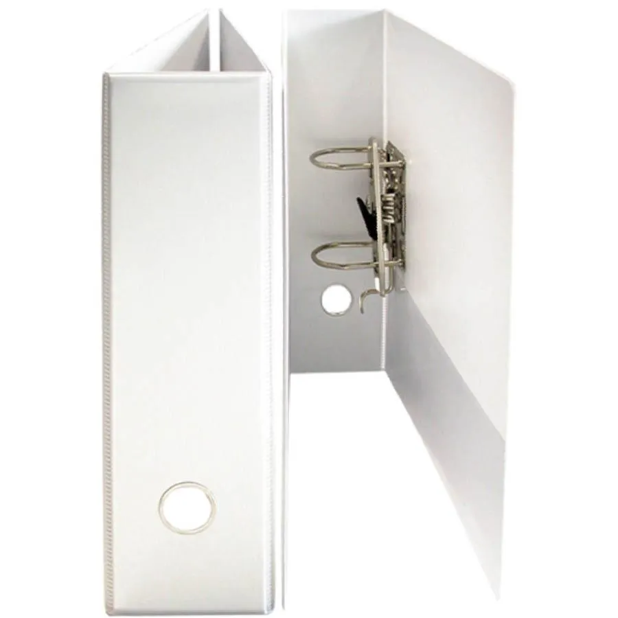 Bantex Insert Lever Arch File Folder 70mm A4 White Box 10